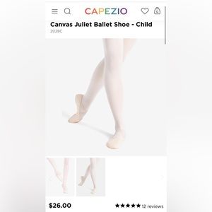 Capezio Canvas Juliet Ballet Shoe - Child